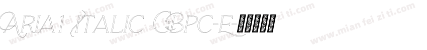 Aria1 Italic GBpc-E字体转换